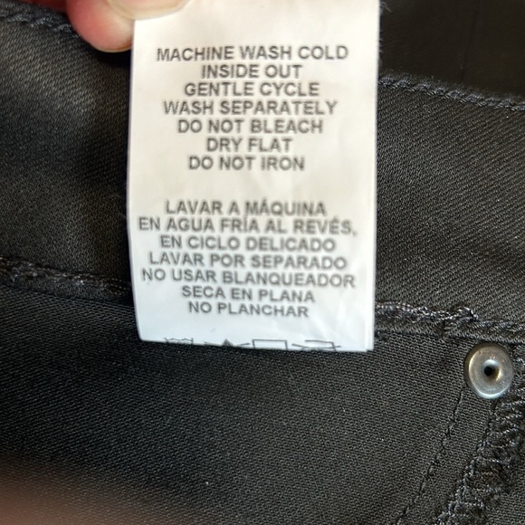 Level 99 Mid-Rise Black Coated Skinny Jeans - Picture 9 of 9